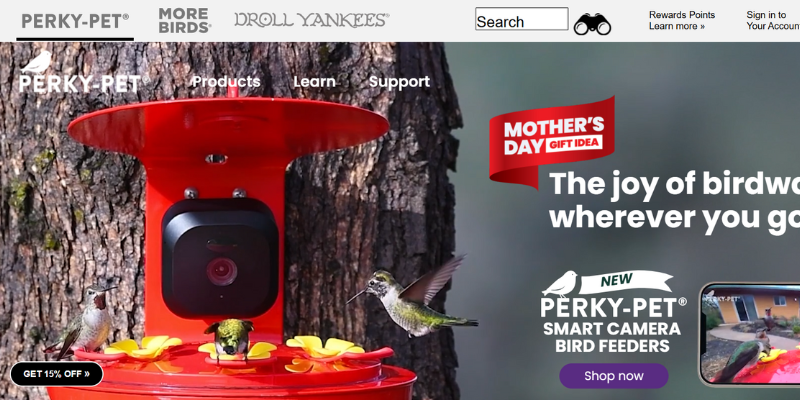 Perky-Pet website picture