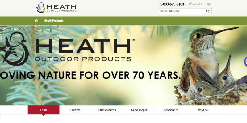 Heath Outdoor Products website picture